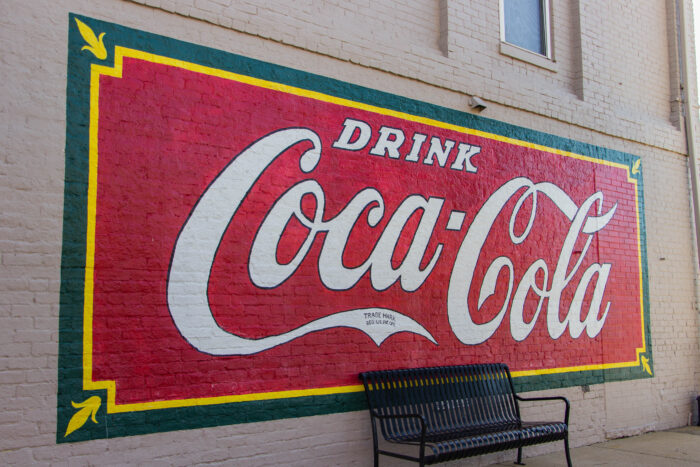 Murals in Corinth Mississippi - Drink Coca Cola Mural