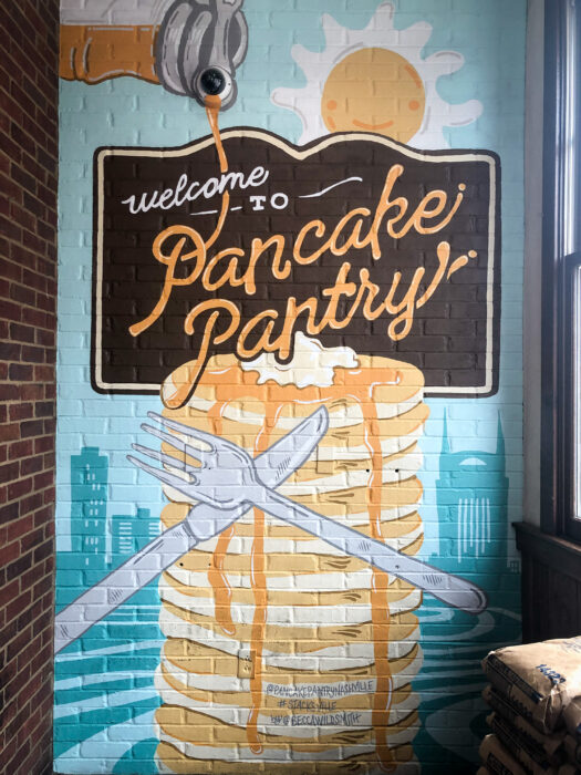 The best local restaurants in Nashville, Tennessee - The Pancake Pantry mural