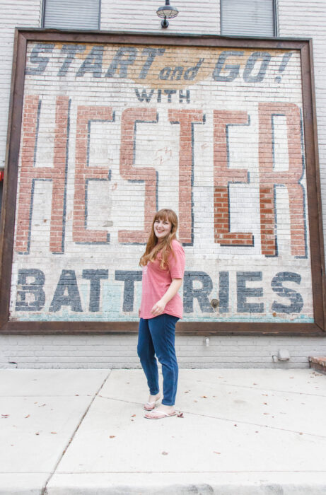 Murals in Corinth Mississippi - Start and Go with Hester Batteries vintage mural