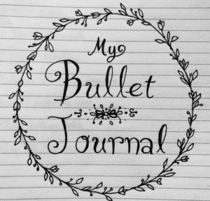 Bullet journal with wreath