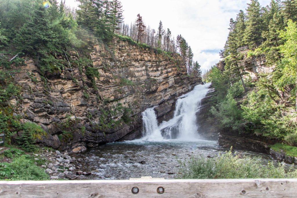 Cameron Falls in Waterton Lakes National Park Alberta Canada