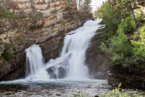 Cameron Falls in Waterton Lakes National Park Alberta Canada