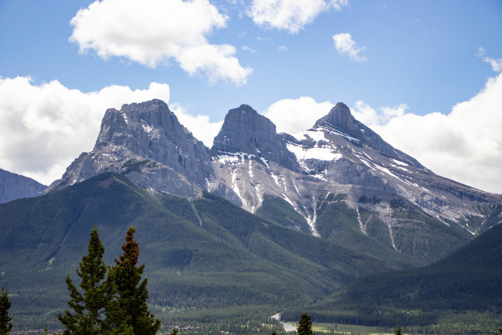 Three Sisters Mountain in Canmore Alberta Canada