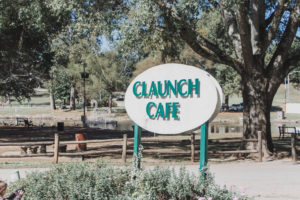 Claunch cafe sign for restaurant in tuscumbia alabama