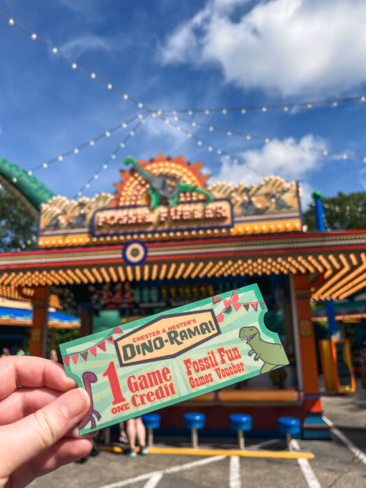 Dino Rama Carnival games ticket Animal Kingdom Disney World Orlando