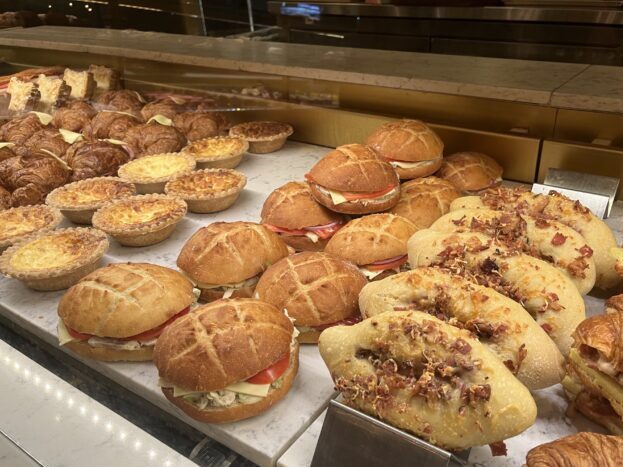 Sandwiches and breads from Les Halles Boulangerie-Patisserie in Epcot Disney World Orlando