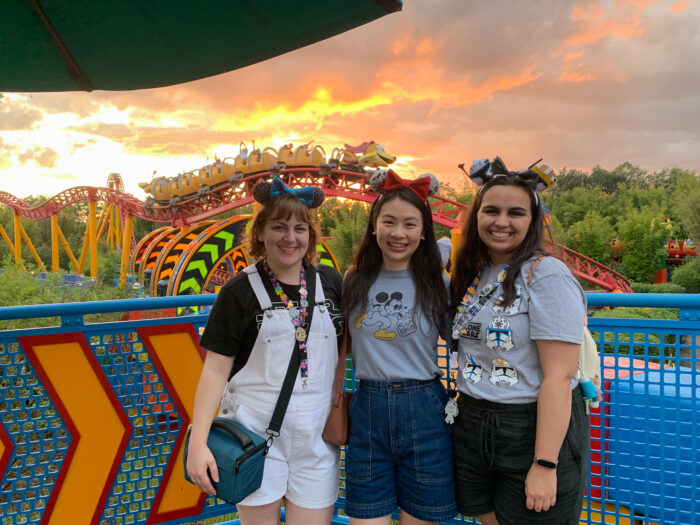 5 Must-Do's in Disney's Hollywood Studios - Slinky Dog Dash rollercoaster at sunset