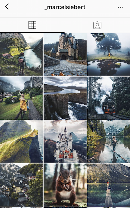 marcel Siebert instagram feed travel photography