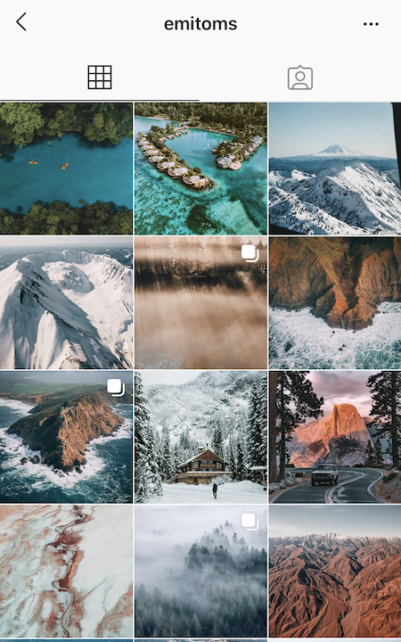 emitoms instagram feed travel photography