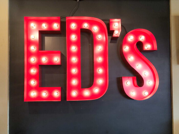 Day Trip to Long Beach, Mississippi - Ed's sign at Ed's Burger Joint in Hattiesburg Mississippi