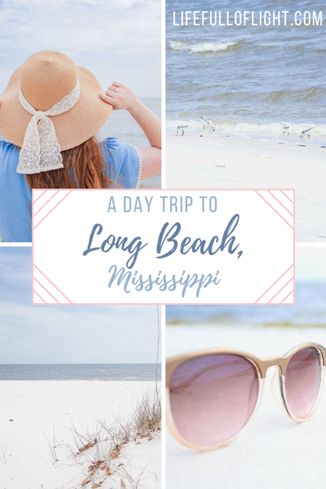 A Day Trip to Long Beach, Mississippi - Long Beach is a laid-back and charming little beach town on the Gulf Coast in Mississippi. Only a few short hours from Jackson, MS, this beach offers white sands, relaxing atmosphere, and peaceful scenery. Not to mention great food! | beaches in Mississippi | beach day trip | Gulf Coast Mississippi | Gulf of Mexico Beaches | Travel blog