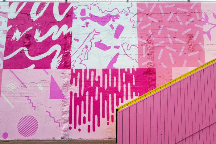 The Best Cities in the World to Find Street Art - Rotterdam Netherlands Pink Wall mural