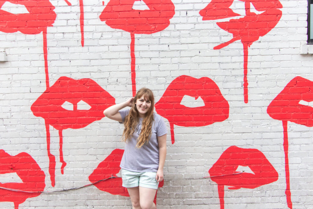 Nashville Tennessee street art you don't want to miss - Drippy Lips mural