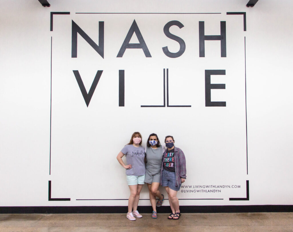 Nashville Tennessee street art you don't want to miss - Living with Landyn mural inside L & L Marketplace