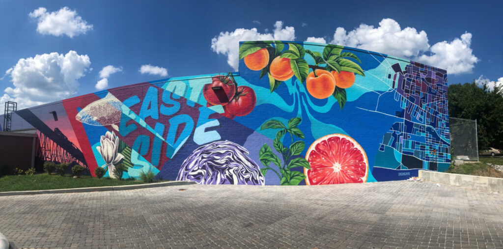 Nashville Tennessee street art you don't want to miss - East Side mural