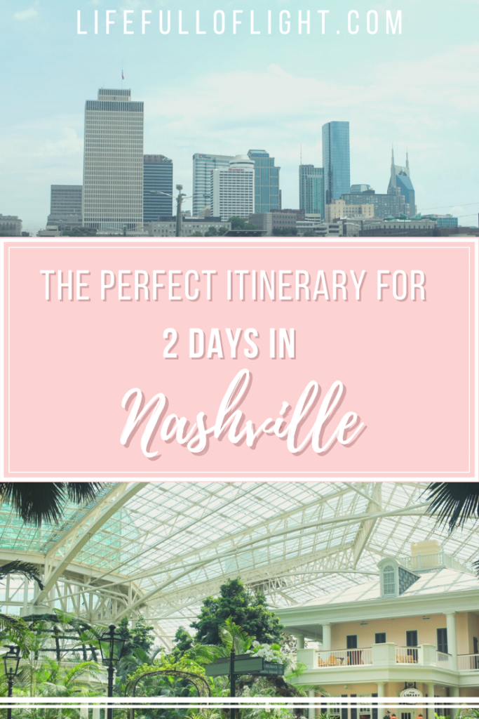 The Perfect Itinerary for 2 Days in Nashville - Life Full of Light - Wondering how to spend a weekend in Nashville, Tennessee? This itinerary from Life Full of Light is perfect for 2 days in Nashville and includes all the best things to do and sights to see! Check it out for a perfectly planned weekend for your vacation or bachelorette party. #nashville #visittennessee #nashvilleitinerary #thingstodoinNashville #girlsweekend #nashvillephotoshoot