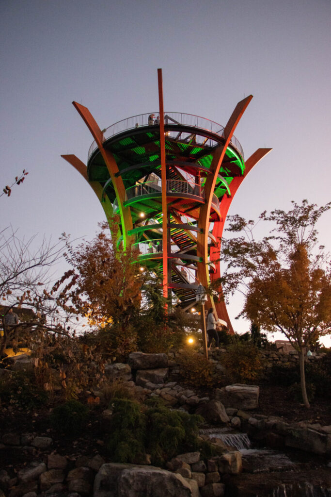 Anakeesta Theme Park in Gatlinburg Tennessee - 360 AnaVista observation tower
