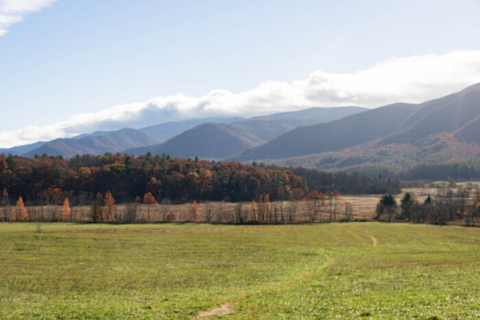 Great Smoky Mountain National Park - Cade's Cove mountain views in fall