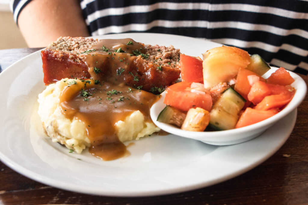 Best Things to do in Charleston, South Carolina - Henry's on the Market Restaurant Meatloaf, Mashed Potatoes and Gravy
