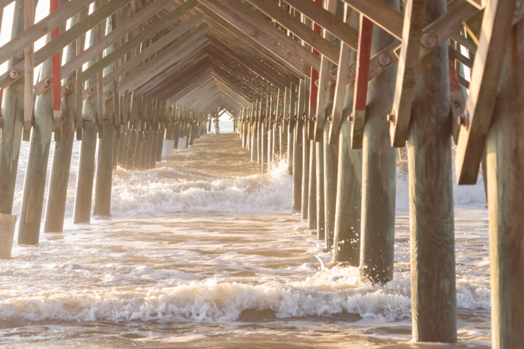 Why you should stay at Folly Beach near Charleston - Underneath the pier