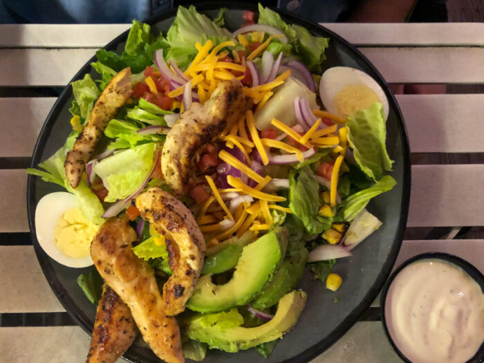 Why you should stay at Folly Beach near Charleston - Snapper Jacks Restaurant Folly Salad