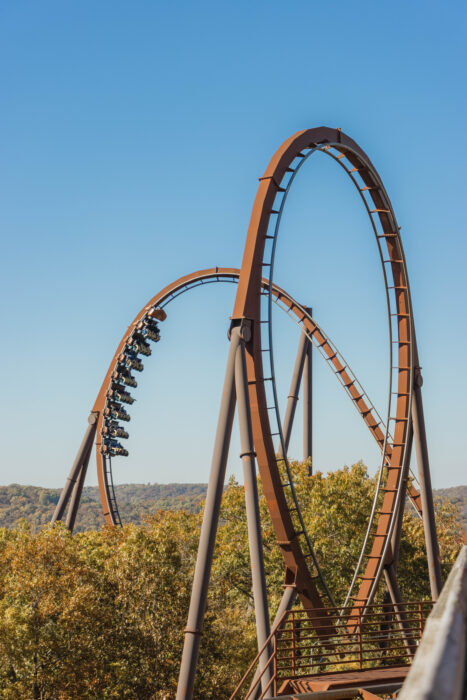 Silver Dollar City in Branson, MO - Wildfire Rollercoaster loops