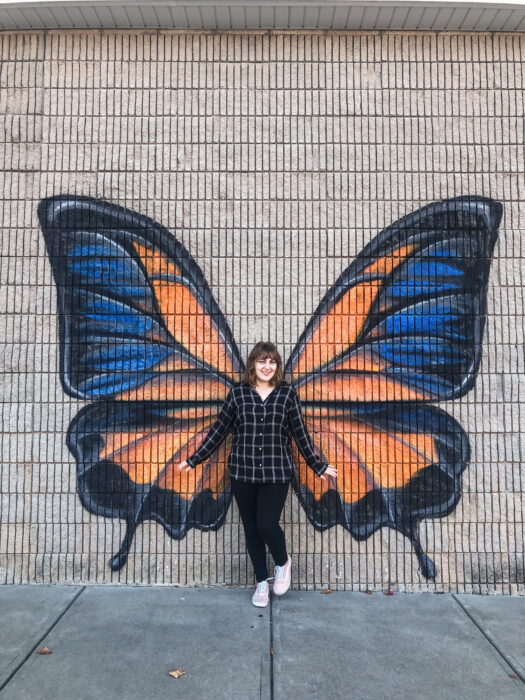 Murals in Springfield Missouri - Butterfly street art