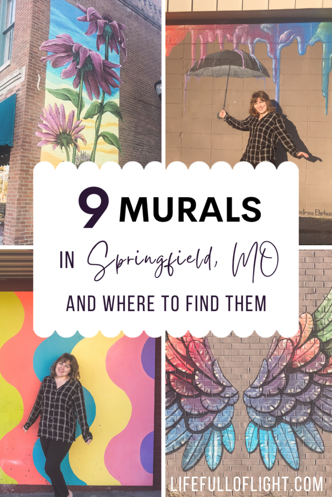 9 Murals in Springfield, MO and Where to Find Them - Looking for the best street art in Springfield, Missouri? This list of 9 murals in Springfield, MO will tell you some of the cutest places to take photos and how to find these cool murals! Hunting for murals is only one of the fun things to do in Springfield. Check out this blog post from Life Full of Light for more informations and photos!